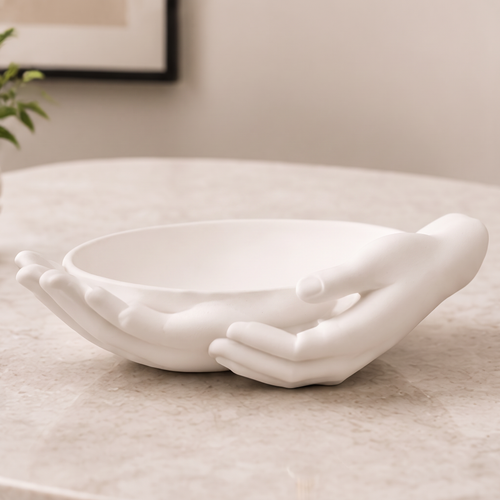 STORVIOBEE® Cupped Hands Trinket Dish – Sculptural Jewelry & Key Tray