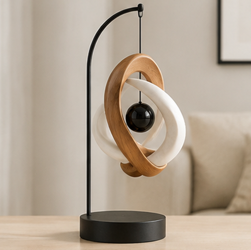 STORVIOBEE® Suspended Orbit Sculpture – Kinetic Balance Desktop Art