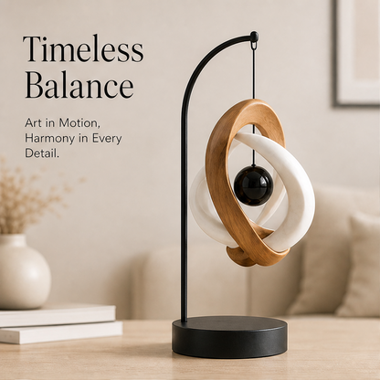 STORVIOBEE® Suspended Orbit Sculpture – Kinetic Balance Desktop Art