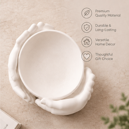 STORVIOBEE® Cupped Hands Trinket Dish – Sculptural Jewelry & Key Tray